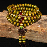 108 Beads 8mm Natural Sandalwood Buddhist Buddha Wood Prayer Beaded Knot black ebony Unisex Men Bracelets & Bangles for Women